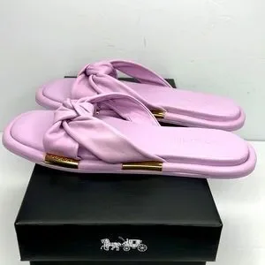 Coach | Shoes | Coach Brooklyn Leather Sandal Violet Color  display picture 3